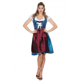 Jasambac Damen Dirndl 3 Teilig Oktoberfest Kostüme für Bayerischen Karneval 