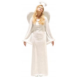 Kostüm SCHUTZENGEL Flügel Heiligenschein Engelchen Engelskostüm Damen Engel neu 