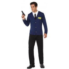 FBI Polizei-Kostüm für Männer Detektiv Herrenkostüm Polizist FBI Weste Cop Agent 