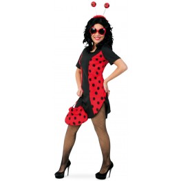 Damen Kostüm Käfer Cape Gr S-XL Marienkäfer Ladybird Fasching Karneval