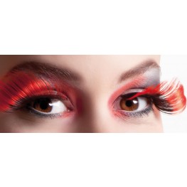 Neon Rosa künstliche Wimpern Kostüm Outfit Zubehör Augenaufschlag 