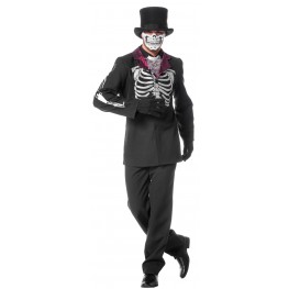 Sugar Skull Outfit Dia de los Muertos Kostüm Skelett Tag der Toten Herrenkostüm