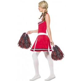 Damen Karneval Fasching Verkle Heather High School Cheerleader Kostüm blau NEU 