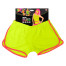 80er Jahre Hot Pants für Damen neon-gelb