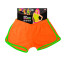 80er Jahre Hot Pants für Damen neon-orange