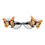 Sixties Butterfly Brille für Damen