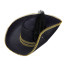 Musketier Hut für Erwachsene schwarz-gold