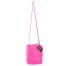 Flauschige Plüsch Handtasche neon pink
