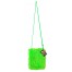 Flauschige Plüsch Handtasche neon grün