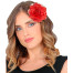 Haarspange mit roter Rose 4