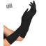 Plissé Handschuhe schwarz