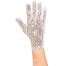 Pailletten Handschuh silber 1