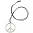Klassische Hippie Peace Halskette aus Metall