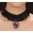Gotische Halskette mit Edelstein-Anhänger 1