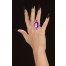 Gotischer Ring mit violettem Edelstein 1