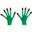 Grüne Hexen / Monster Handschuhe