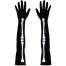 Schwarze lange Knochen Handschuhe