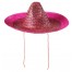 Party Sombrero Strohhut pink 48cm