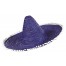 Sombrero 50cm mit Bommeln lila