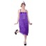 20's Audrey Flapper Lady Kostüm violett 2