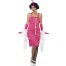 20er Jahre Carla Flapper Kostüm pink
