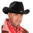 Western Cowboy Hut mit Nieten schwarz