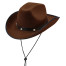 Western Cowboy Hut mit Nieten braun
