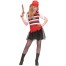 Piraten Mädchen Kostüm 3-teilig in rot-weiß 1