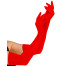 Lange rote Handschuhe für Damen 60cm