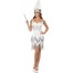 Flapper Girl Kostüm 20er Jahre weiß 1