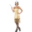 Flapper Girl Kostüm 20er Jahre gold 1