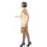 Flapper Girl Kostüm 20er Jahre gold 2
