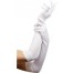 Lange weiße Handschuhe 52cm