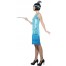 Funny Flapper Girl Kostüm blau 2