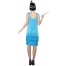 Funny Flapper Girl Kostüm blau 3