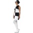 60er Party Girl Black and White Kostüm 2