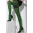 Black-Green Striped Damenstrumpfhose