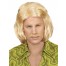70er Jahre Dandy Perücke blond mit Schnurrbart 2