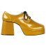 Disco Plateau Schuhe für Herren Gold
