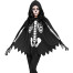 Halloween Skelett Umhang mit Kapuze