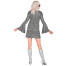 70er Disco Fever Kleid für Damen holografisch