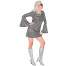 70er Disco Fever Kleid für Damen holografisch