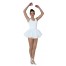 Klassisches Ballerina Kleid Damenkostüm weiß