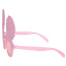Glitzer Muschel Brille rosa