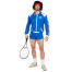Retro Tennis Spieler Kostüm für Herren