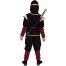 Ninja Fighter Kinderkostüm schwarz-rot