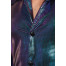 Shiny Disco Hemd für Herren blau-violett
