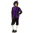Schwarzer Piet Kostüm für Erwachsene Violett
