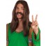 60er Hippie Schnurrbart braun 1