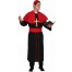 Bischof Kardinal Herrenkostüm schwarz-rot
